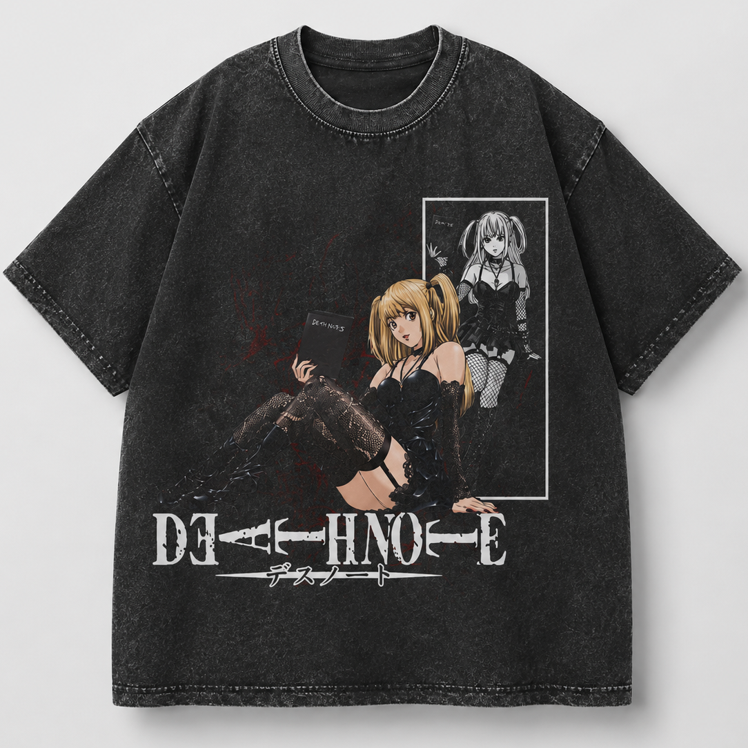 Misa Note — Oversized Heavyweight Anime Tee